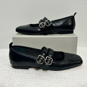 Dolce Vita Black Loafers with Silver Accents
